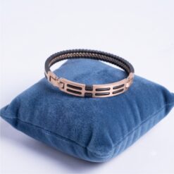 925 Silver Rose Gold Bar Link Bracelet for Men - Image 3