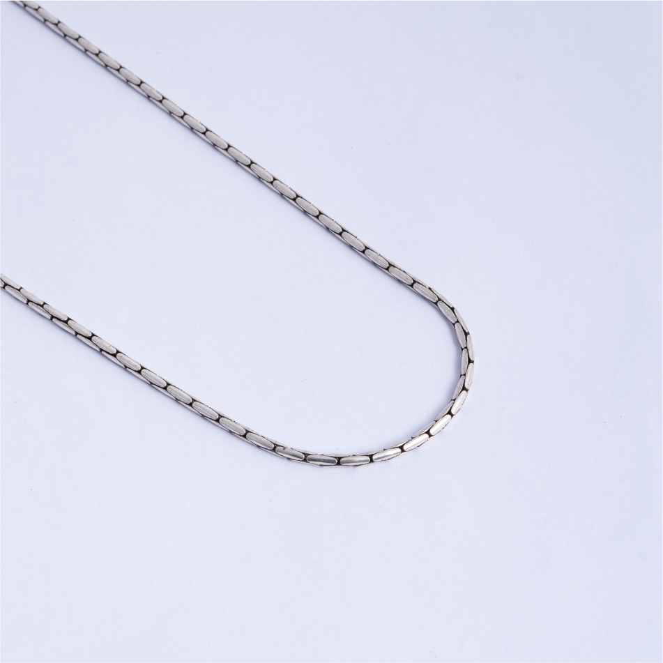 925 Silver Snake Link Chain Necklace - Image 3
