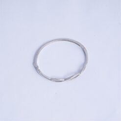 925 Silver Twisted Infinity Bangle Bracelet - Image 3