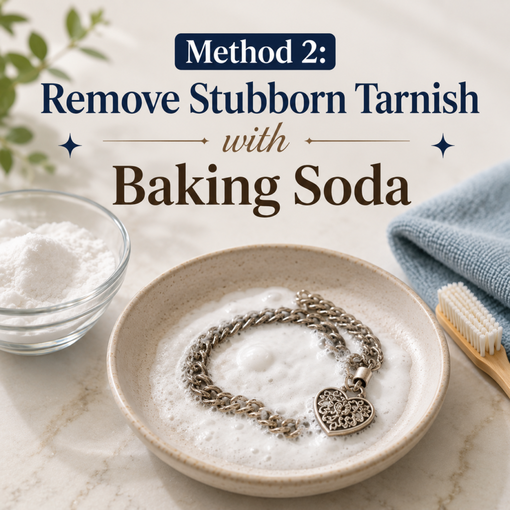 Remove Stubborn Tarnish with Baking Soda
